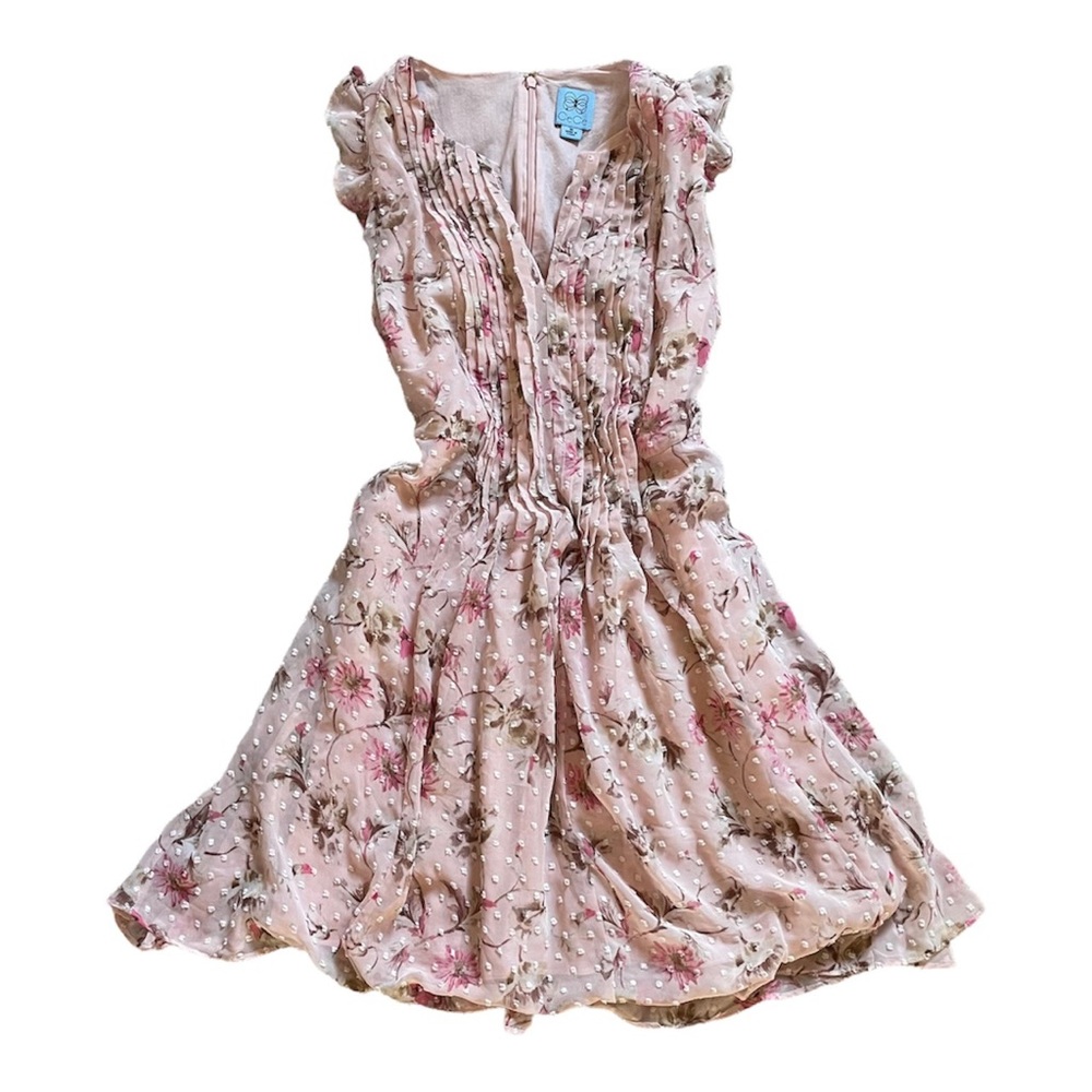 Cece light pink floral dress size 10